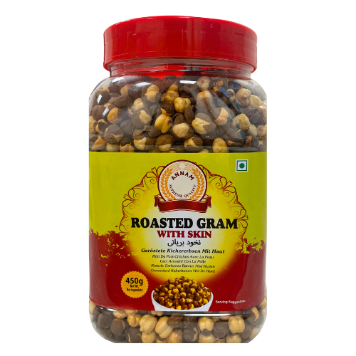 [SNCK-2001] Annam Roasted Gram With Skin Unsalted 450g