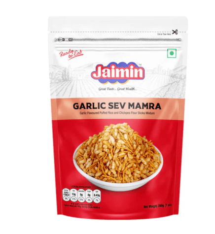 [SNCK-2003] Jaimin Garlic Sev Mamra 200g