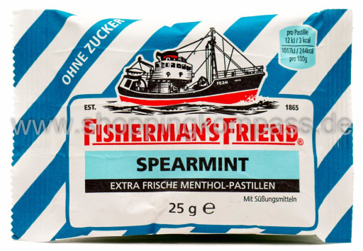 [SWTS-2001] Fisherman's Friend Spearmint Zuckerfrei 25g