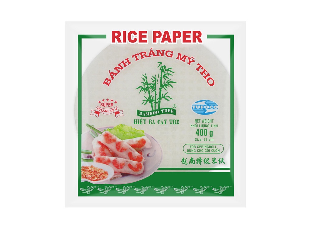 [GRFL-2002] Bamboo Tree Papel De Arroz 22 Cm, Redondo 1x400g
