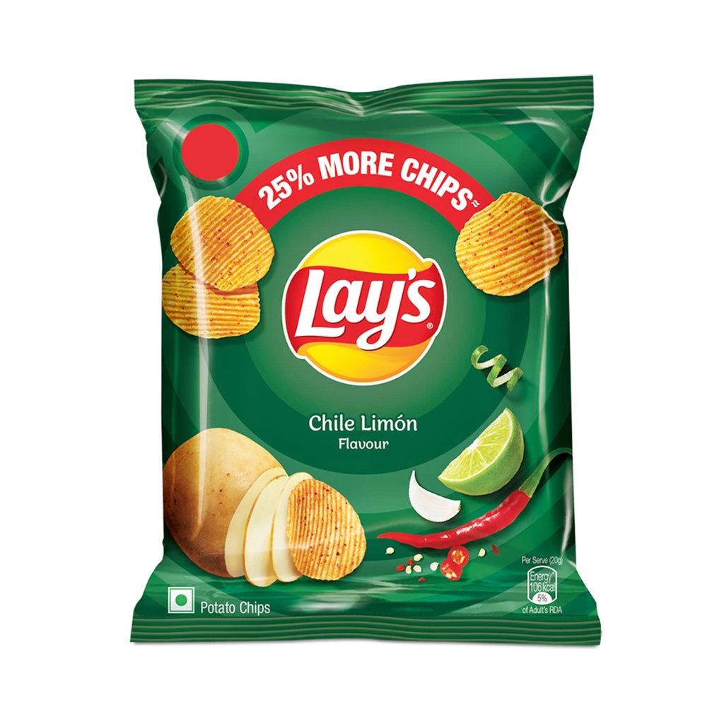 [SNCK-1001] Lay's Chile Lemon Flavour Potato Chips ( Pack) 50g