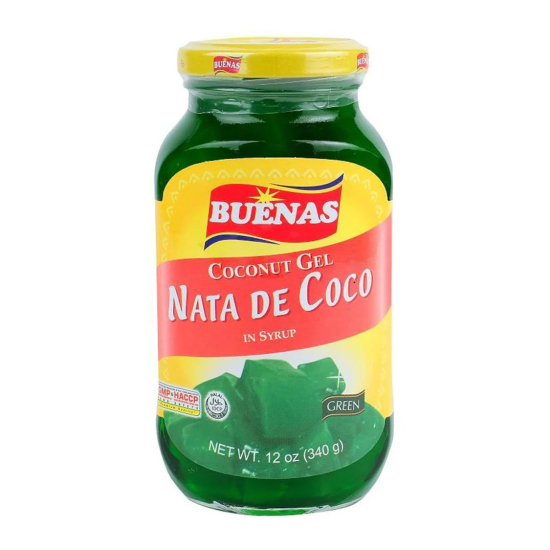 [ASIA-3020] Buenas Coconut Gel Nata De Coco In Syrup Green 340g