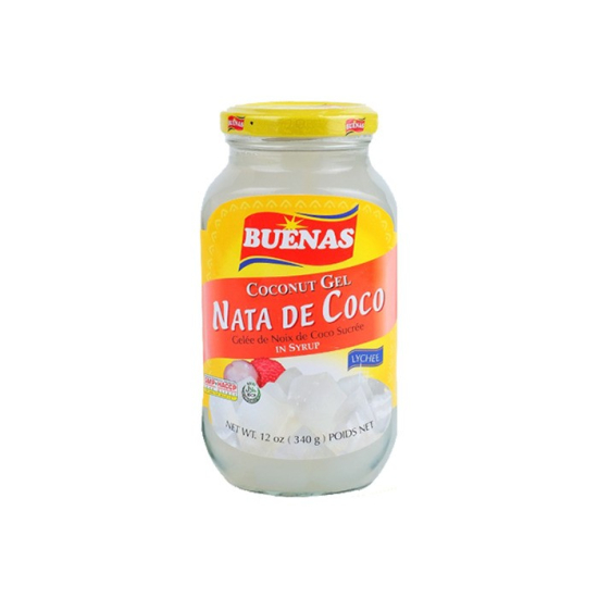 [ASIA-3022] Buenas Coconut Gel Nata De Coco In Syrup White 340g