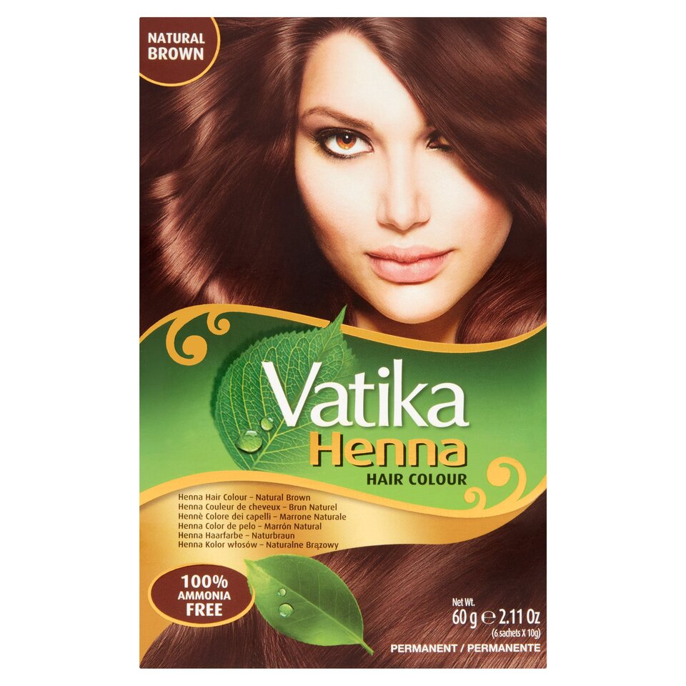 [BEAU-1007] Vatika Henna Hair Colour Natural Brown 60g