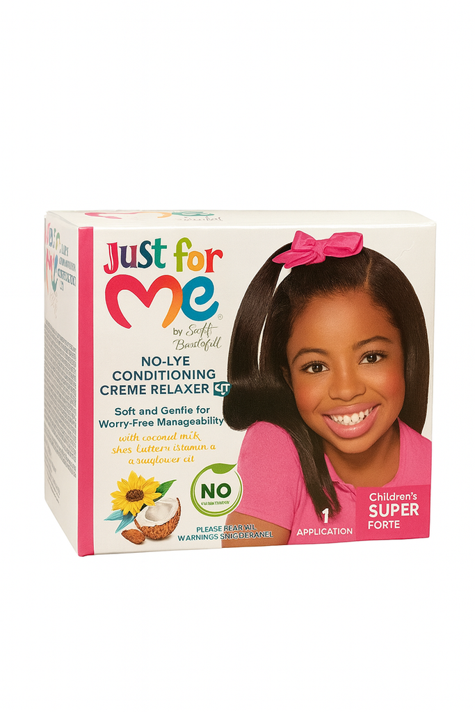 [BEAU-1011] Just For Me No-lye Conditioning Creme Relaxer Super Kit