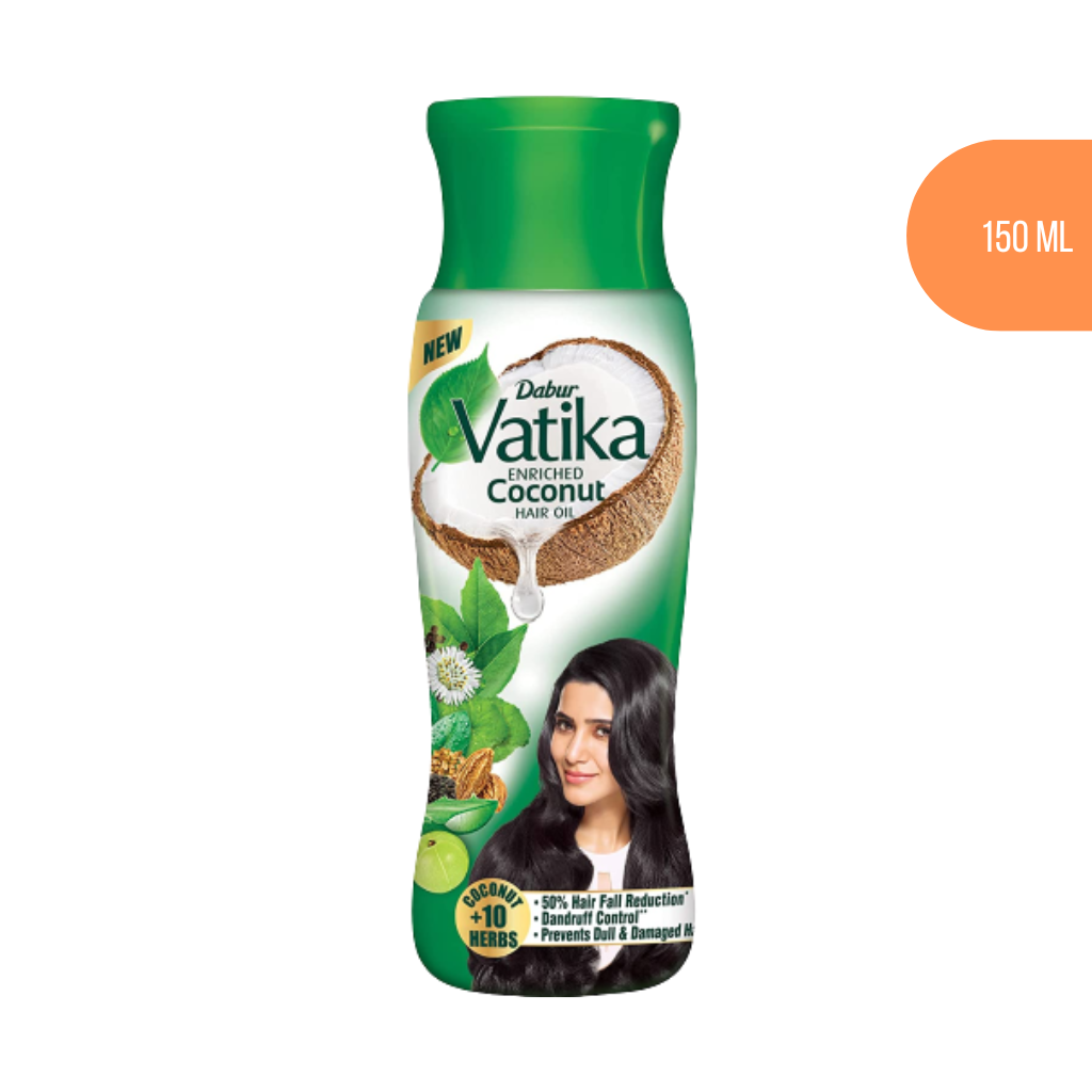 [BEAU-1019] Dabur Vatika Coconut Hair Oil 150ml Free Red Paste 40g