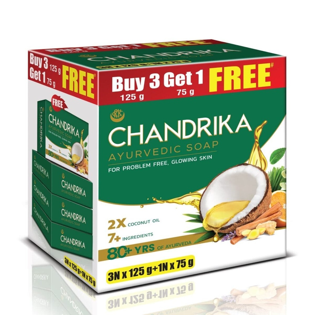 [BEAU-2004] Chandrika Ayurvedic Soap 125g