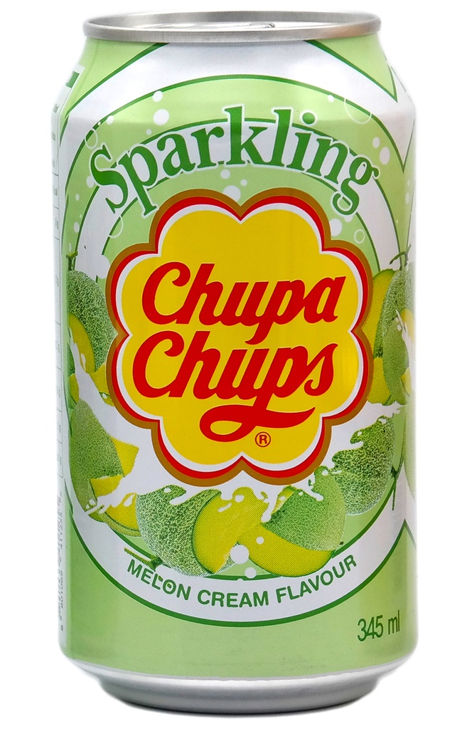 [BEVR-3116] Chupa Chups Sparkling Drink Melon Cream 345ml