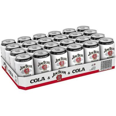 Jim Beam Bourbon Whiskey & Cola Dose 0.33L