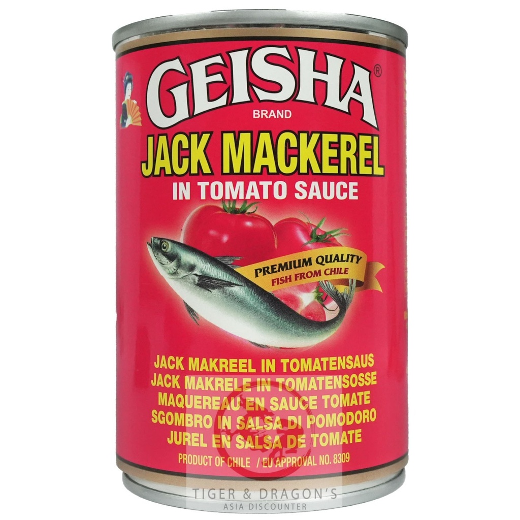[DAIR-3029] Geisha Jack Mackerel In Tomato Sauce 425g