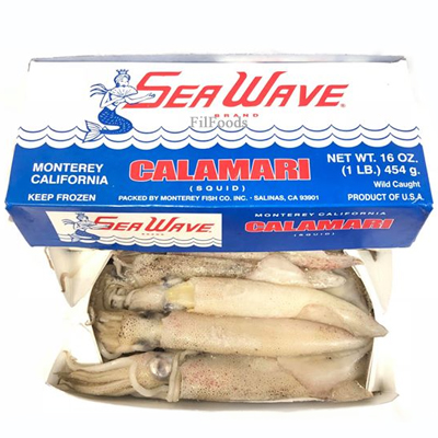 Nordic Seafood Kokonainen Kalmari N./kpl, 12kpl/ltk, MSC, Raaka, Pakaste 1kg