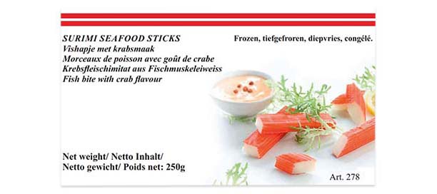 [DAIR-3055] Surimi Crab Stäbchen Gekocht