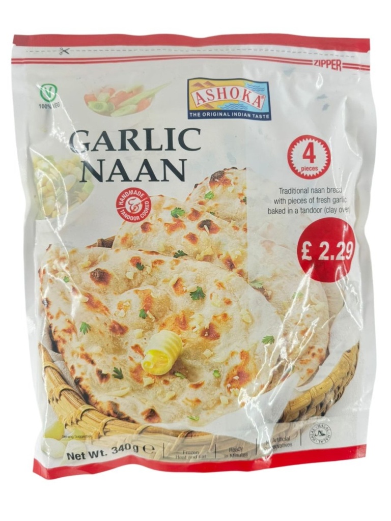 Ashoka Garlic Naan 12oz
