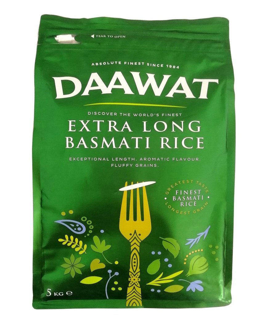 [GRFL-1017] Ds Asien Supermarkt Gmbh Daawat Extra Long Basmati Rice 5kg 10kg