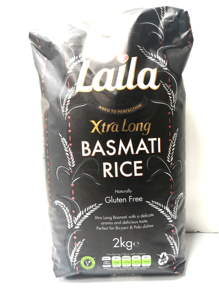 Laila Xtra Long Grain Basmati Rice 2kg 5kg