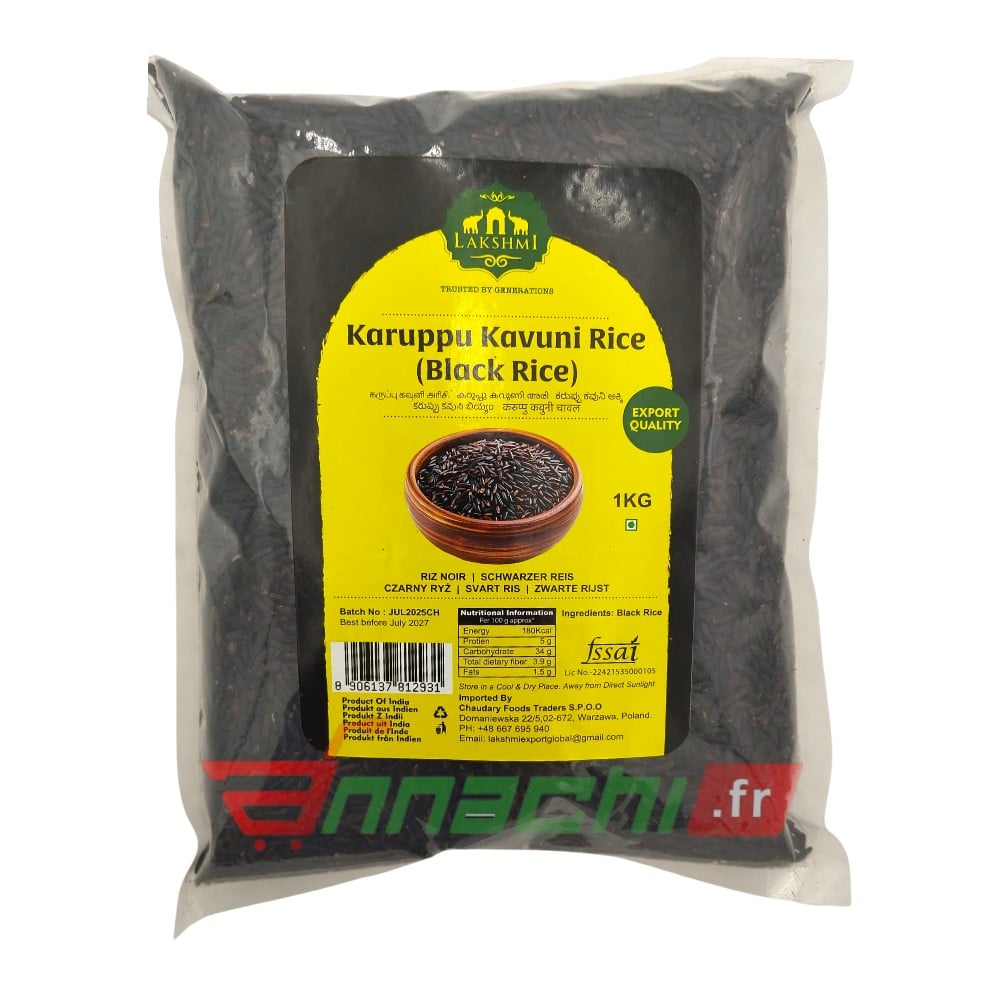 [GRFL-2011] Tasty Nibbles Lakshmi Black Kavuni (karuppu Kavuni) Rice 1kg