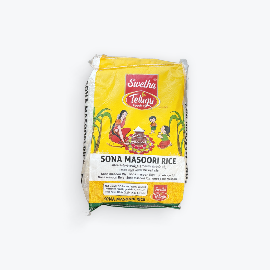 Swetha Telugu Foods Sona Masoori Rice 10lb