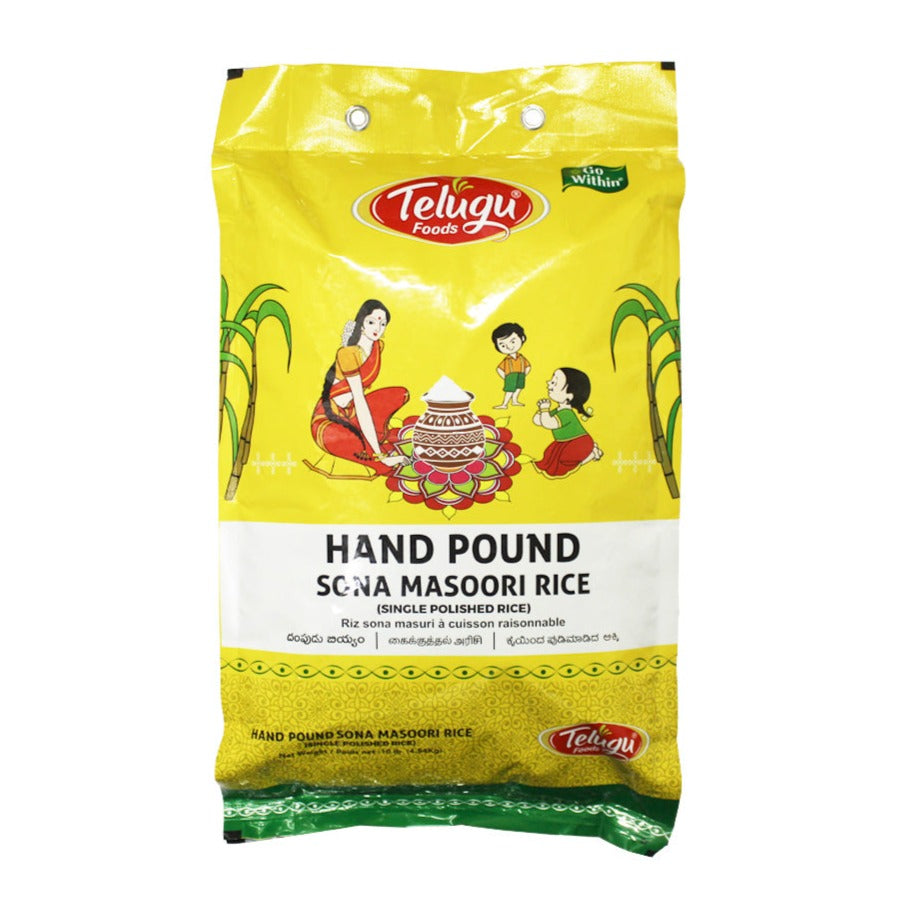 [GRFL-2013] Telugu Hand Pound Sona Masoori Rice Swetha Foods 9.08kg