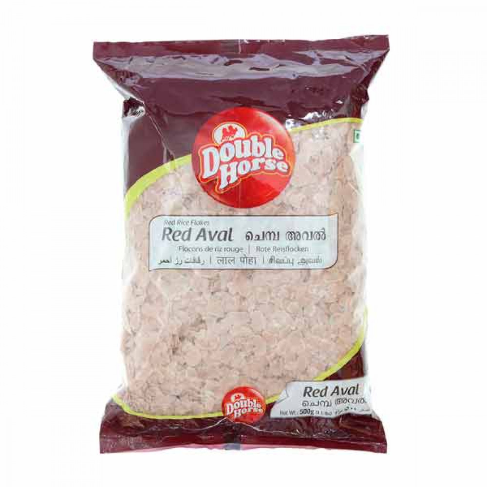 [GRFL-2036] Double Horse Red Aval Thick Rice Flakes 500g