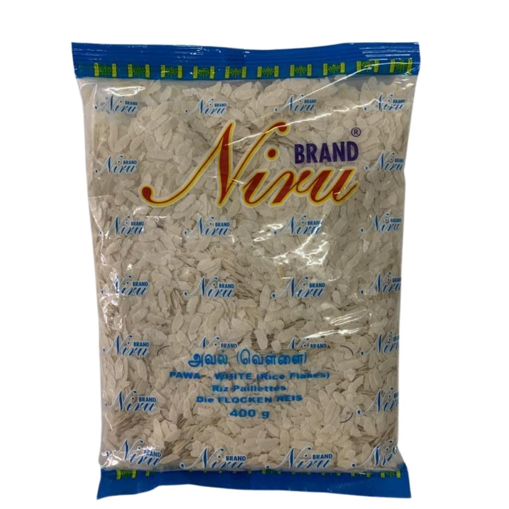 [GRFL-2076] Niru Pawa White Rice Flakes 400g