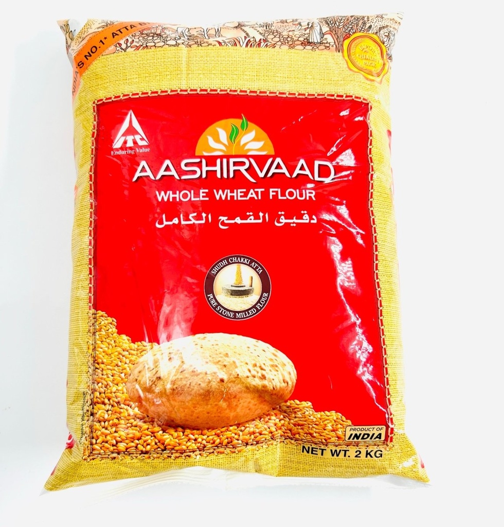 [GRFL-3030] Ds Asien Supermarkt Gmbh Aashirvaad Whole Wheat Flour 2kg