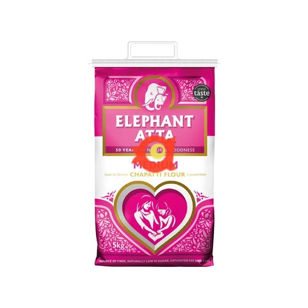 Tasty Nibbles Chapatti Atta Medium Elephant 5kg