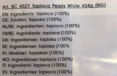 Hausmarke by brabanat Buenas Tapioca Pearl Sago White (Big) 0.454kg
