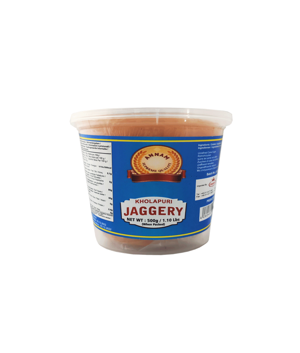 Annam Kolhapuri Jaggery Unrefined Cane Sugar 500g