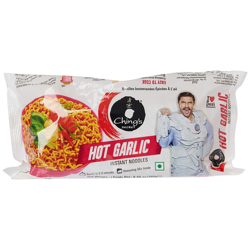 [NOOD-1008] Ching's Secret Hot Garlic Instant Noodles 240g