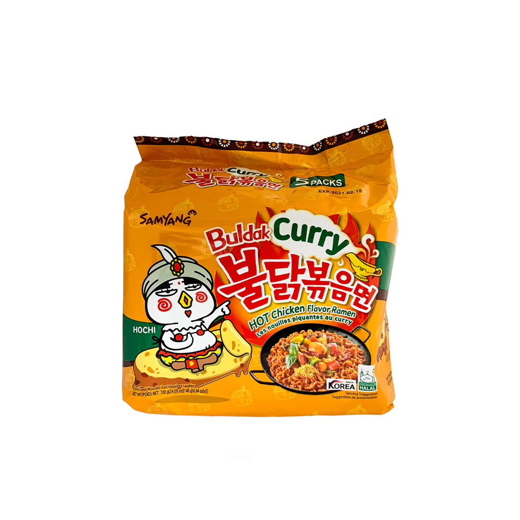 Samyang Hot Chicken Ramen Curry Flavor 5 Pack 23.8oz