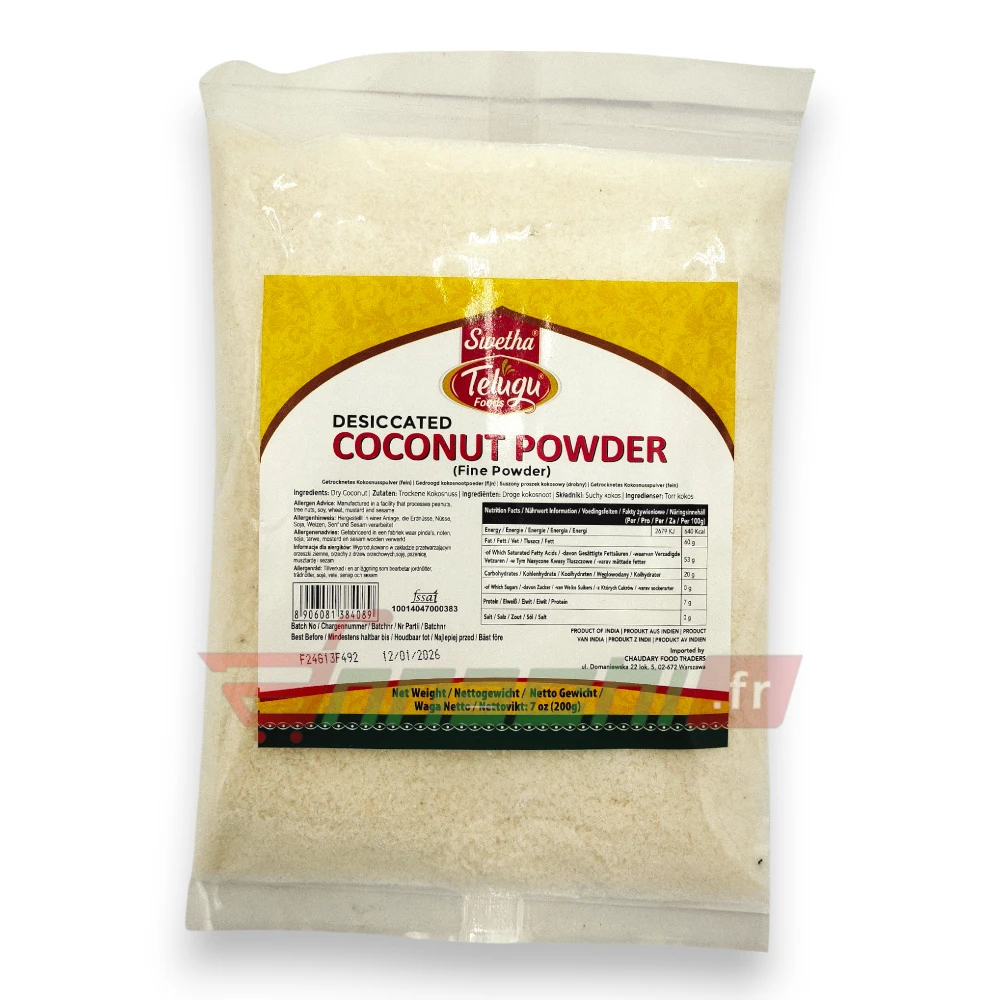 [DRFR-2001] Telugu Foods Desiccated Coconut Powder Fine 200g
