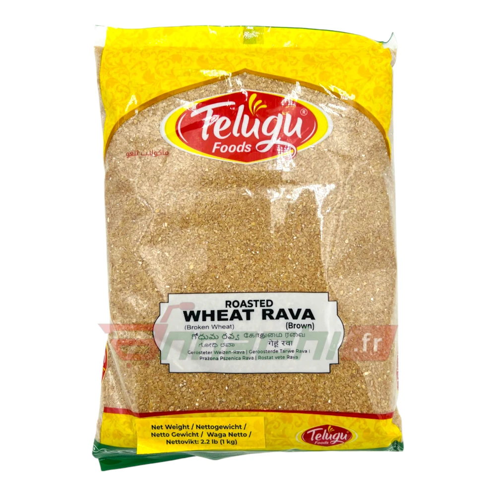 Tasty Nibbles Telugu Foods Brown Roasted Wheat Rava 1kg