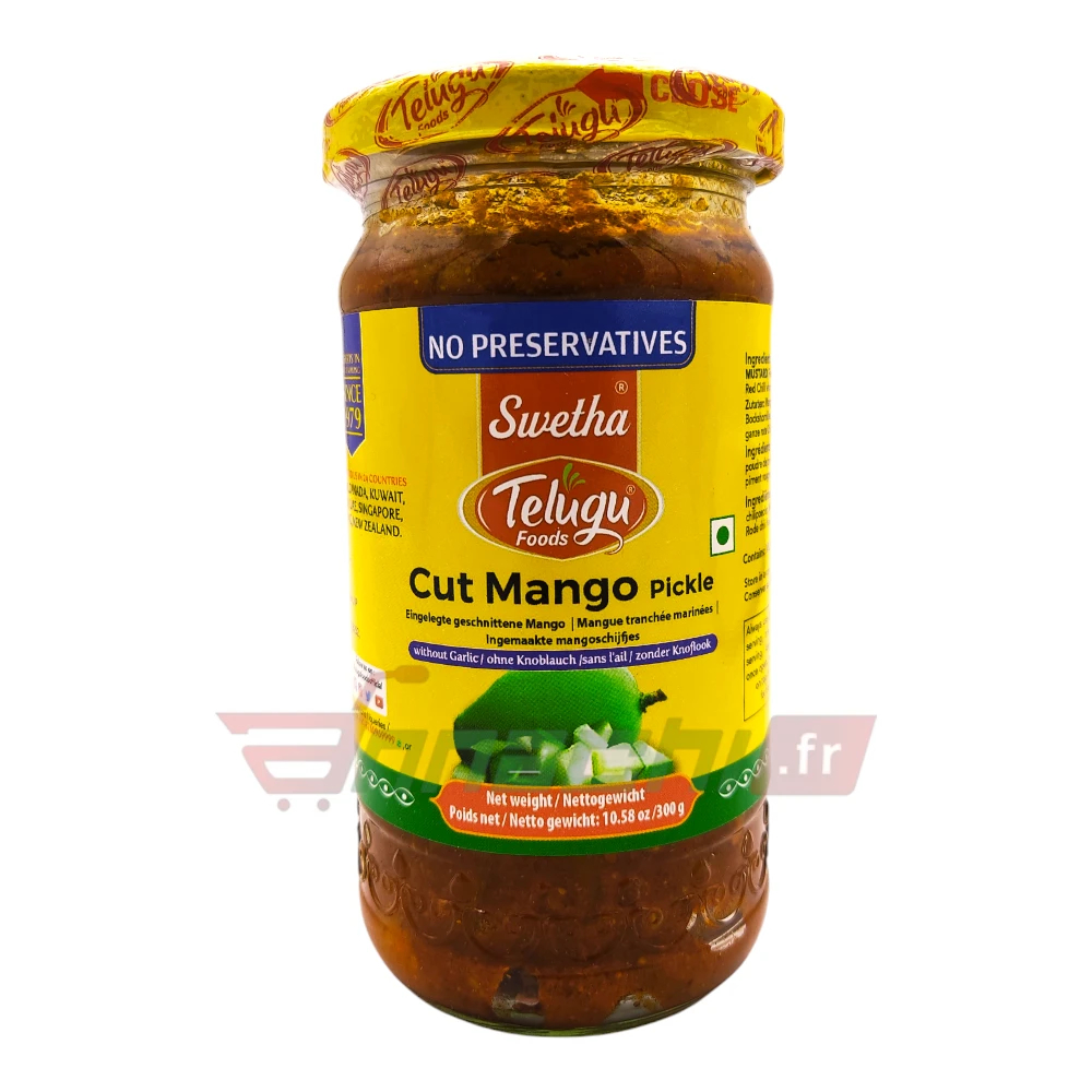[PICK-1006] Telugu Cut Mango Pickle Without Garlic 300g