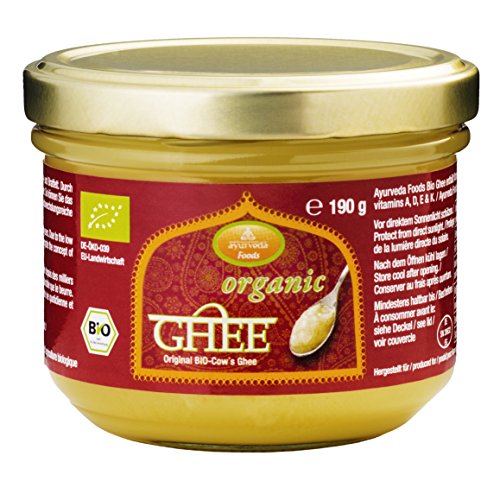 [OILS-3017] Ayurveda Foods Organic Ghee, For Baking, Roasting And Cooking Or As A Spread 190g