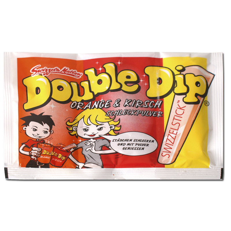 [PAST-3041] Swizzels Double Dip Sherbet · Orange & Cherry