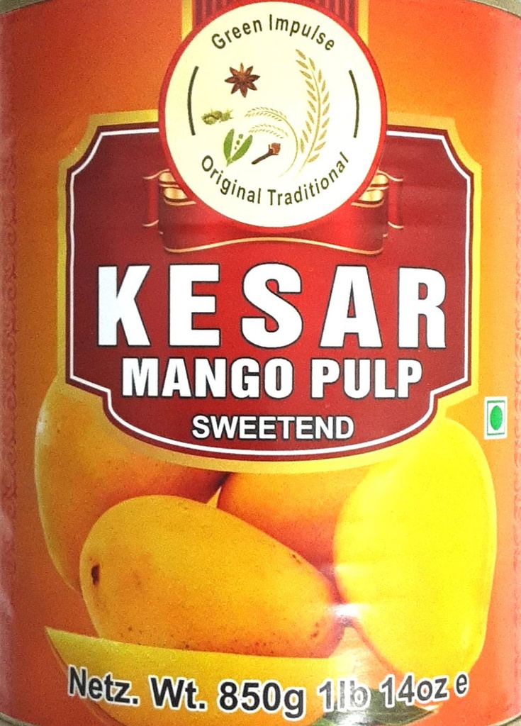 [PAST-3077] Green Impulse Kesar Mango Pulp 850g