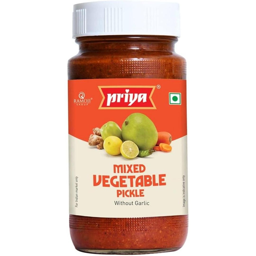 Priya Mixed Vegetable Pickle 300g