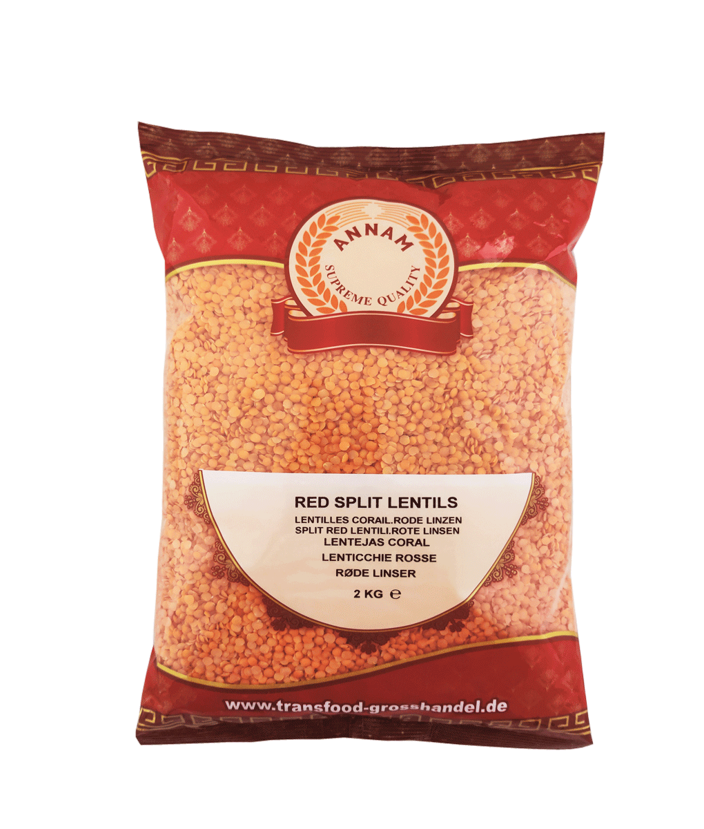 Annam Red Split Lentils 2kg