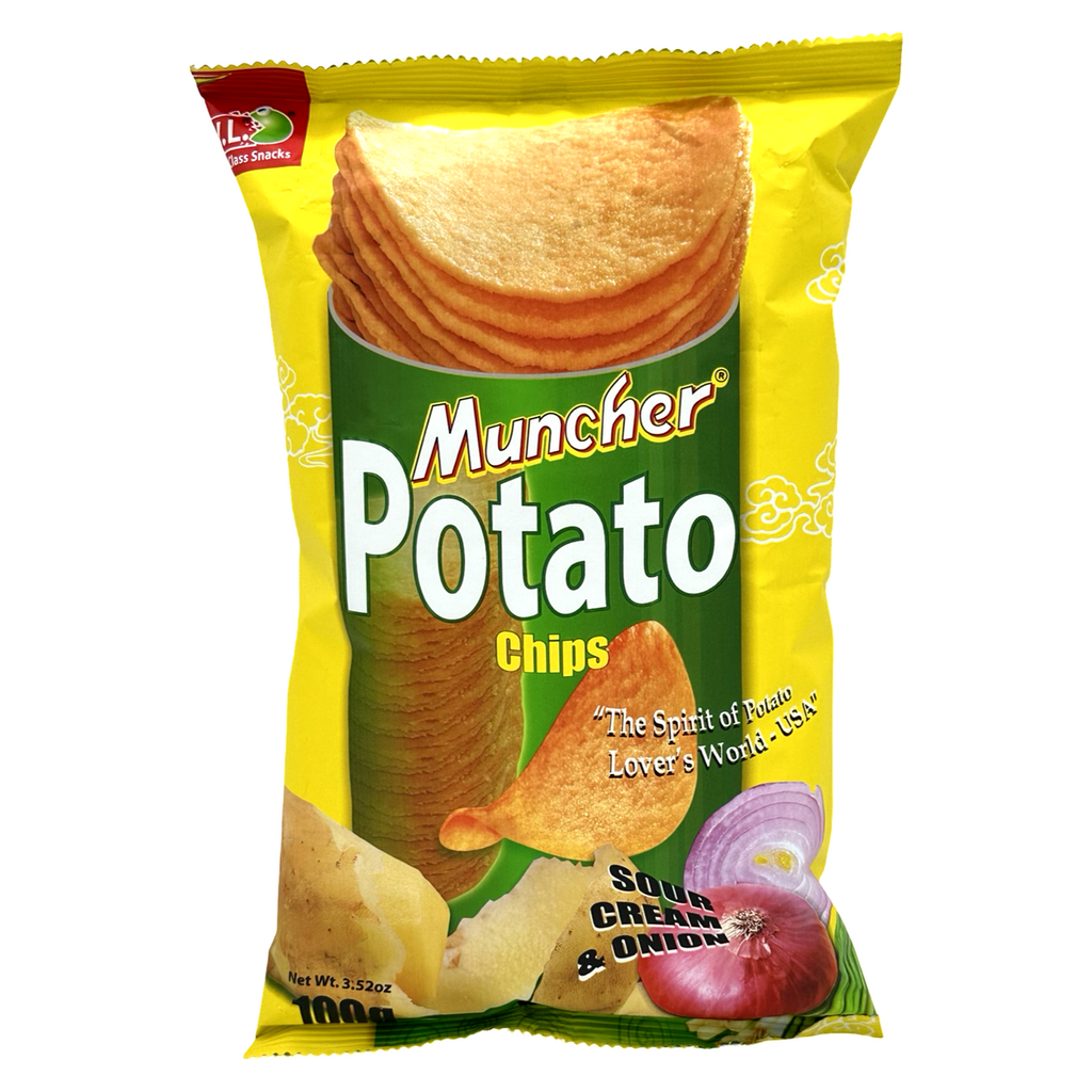 Hausmarke by brabanat W.L. Foods Muncher Potato Chips Sour Cream & Onion 100g