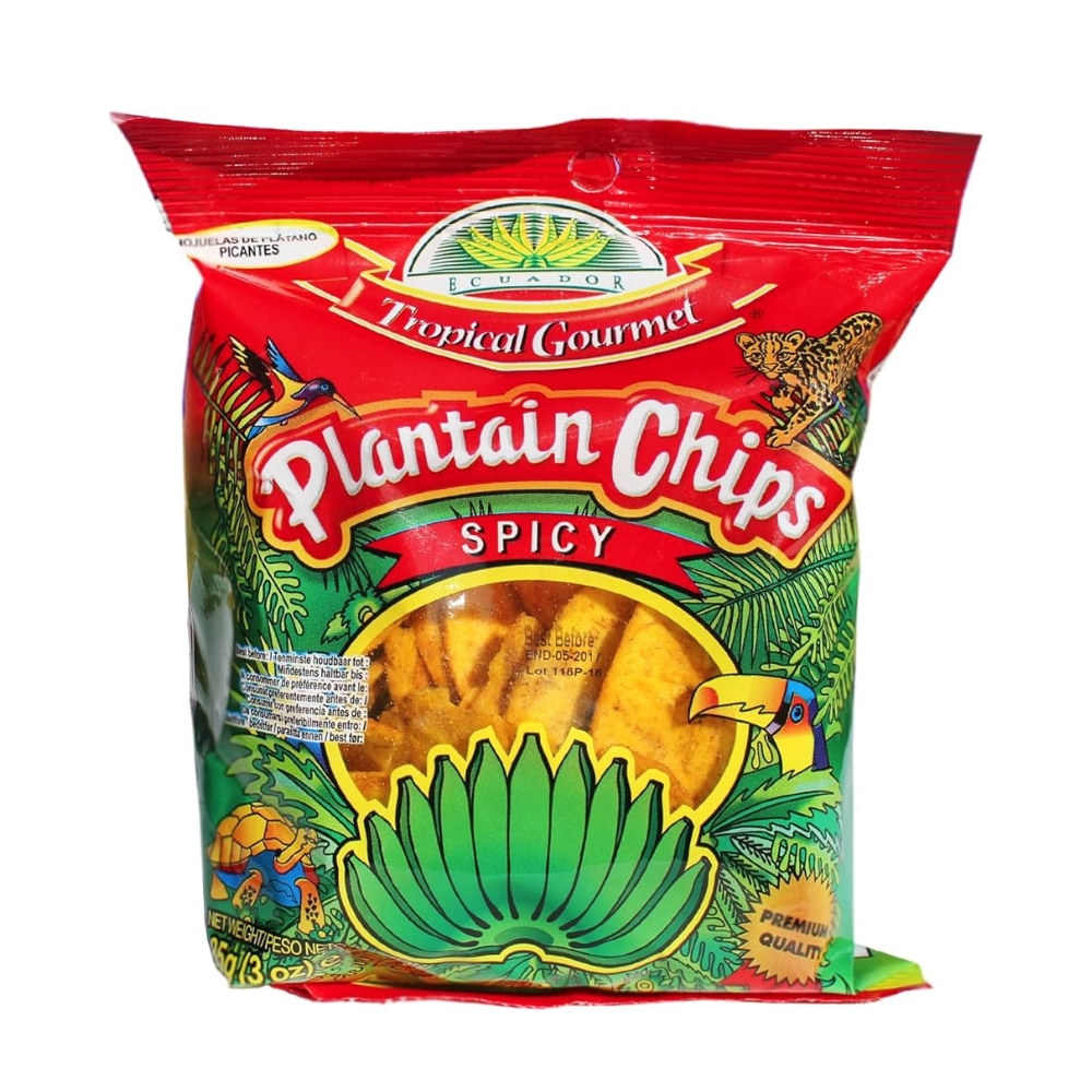 Tropical Gourmet Plantain Chips Spicy 85g