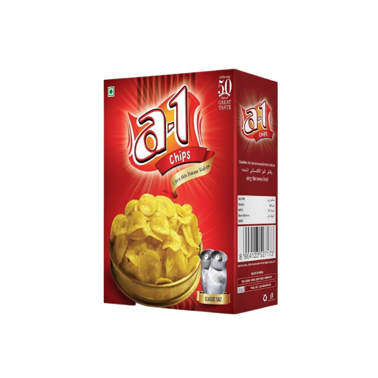 A-1 Chips Ultra Thin Banana Wafers - Classic Salt 180g