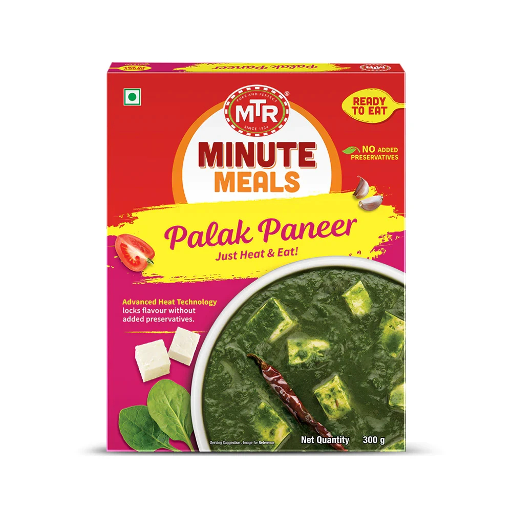 [RDYM-4043] MTR Ready To Eat, Palak Paneer, Pack 95.00 300g