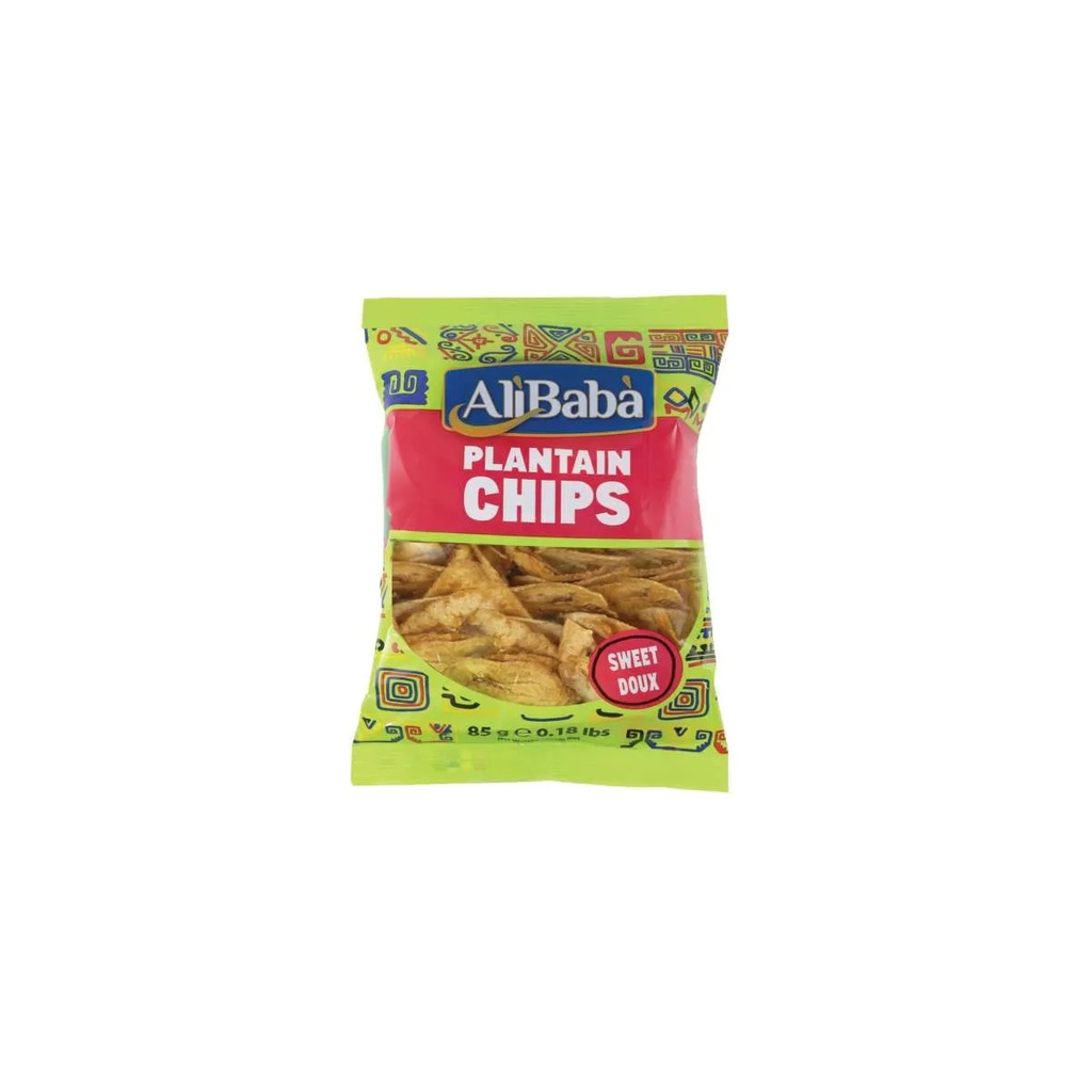 [SNCK-1012] Alibaba Plantain Banana Chips Sweet Doux 85g