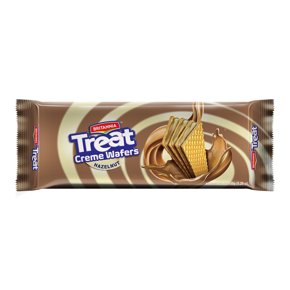 Britannia Treat Creme Wafers Hazelnut Wafer 150g