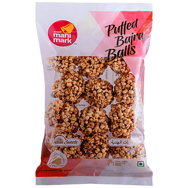 Manimark Puffed Bajra Balls - Indian Sweets 265g