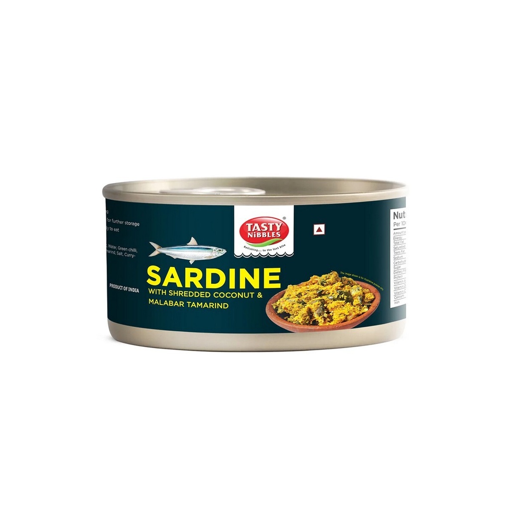 [SPIC-1004] Tasty Nibbles Sardine With Shredded Coconut & Tamarind 185g