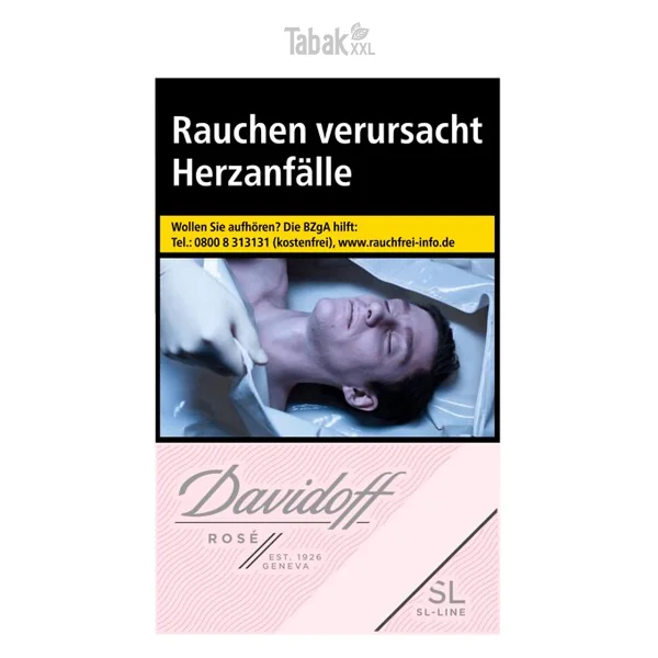 [TOBC-1002] Davidoff Zigaretten Rose Slim Line Original Pack