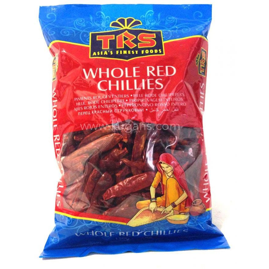 TRS Red Chillies Whole Long 150g