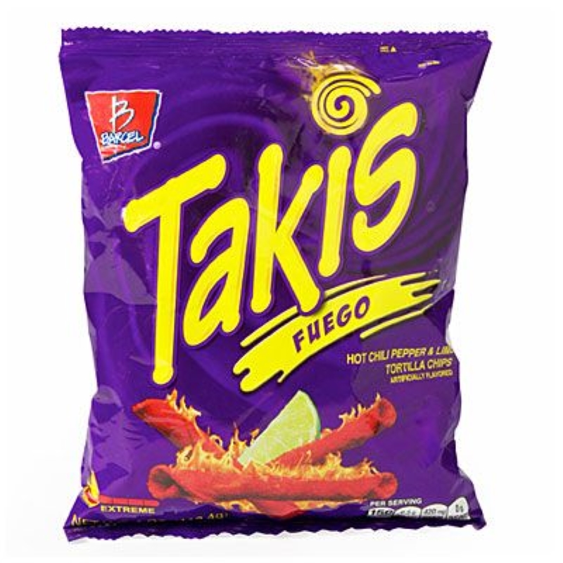 Takis Fuego - Hot Chili Pepper & Lime Tortilla Chips 56g
