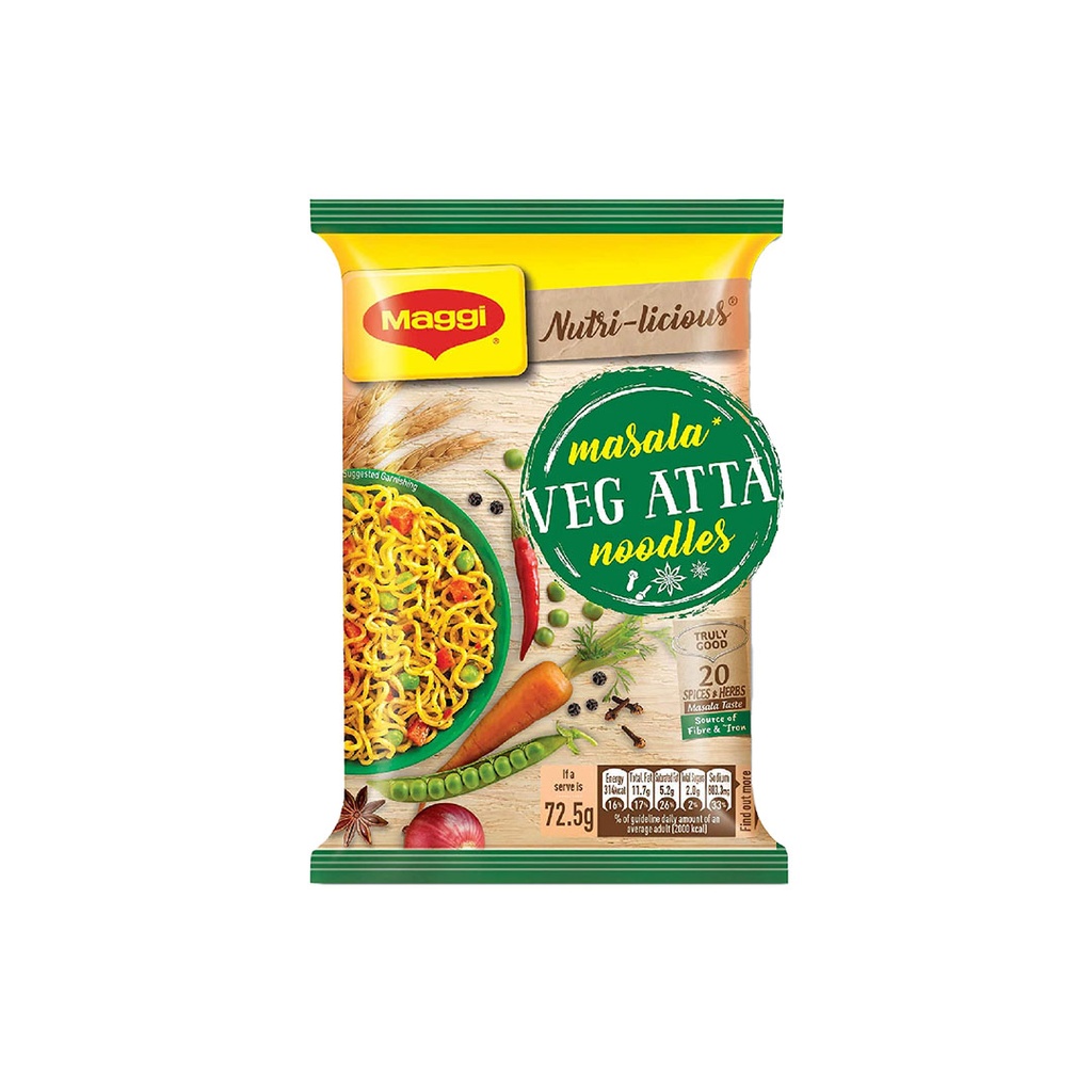 Maggi Masala Veg Atta Noodles 72.5g